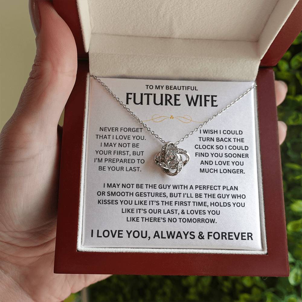 To My Beautiful Future Wife - Love Knot Gift Set - TJ139 - V1 - Personalized