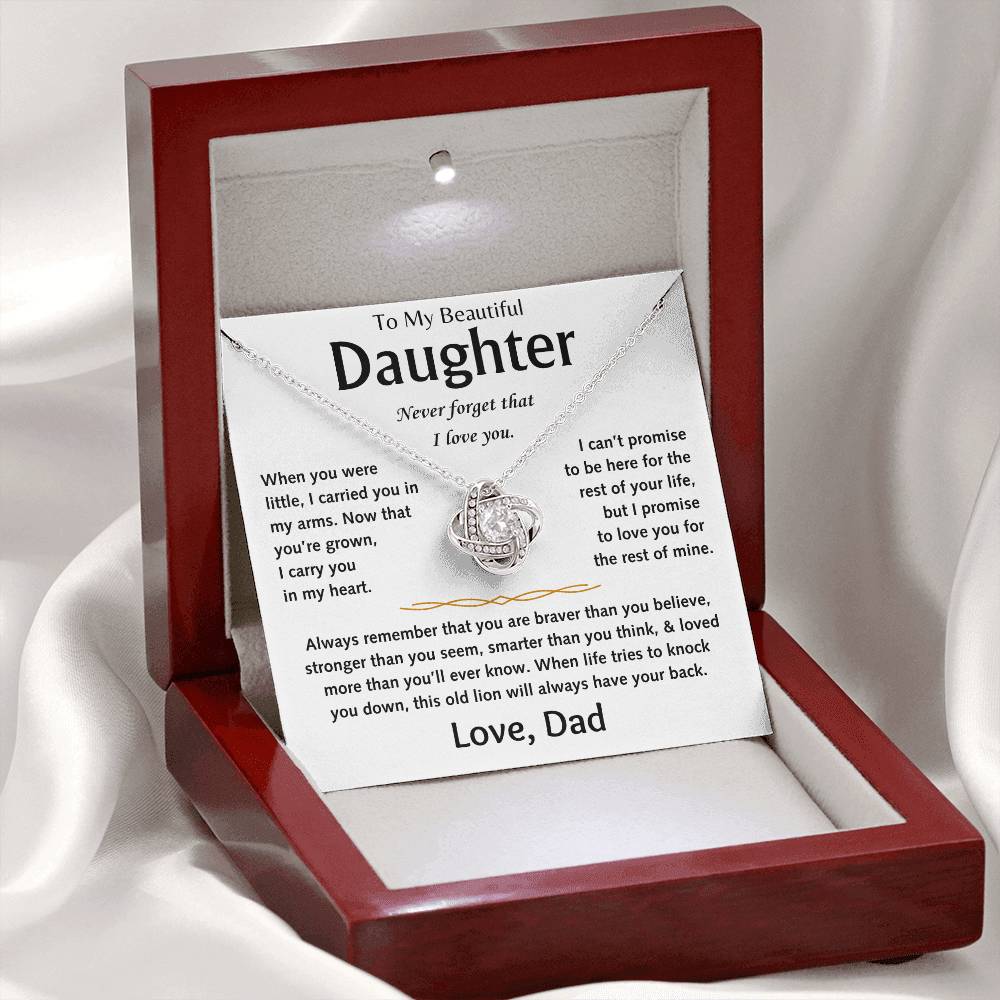 To My Beautiful Daughter - Love Knot Gift Set - TJ156