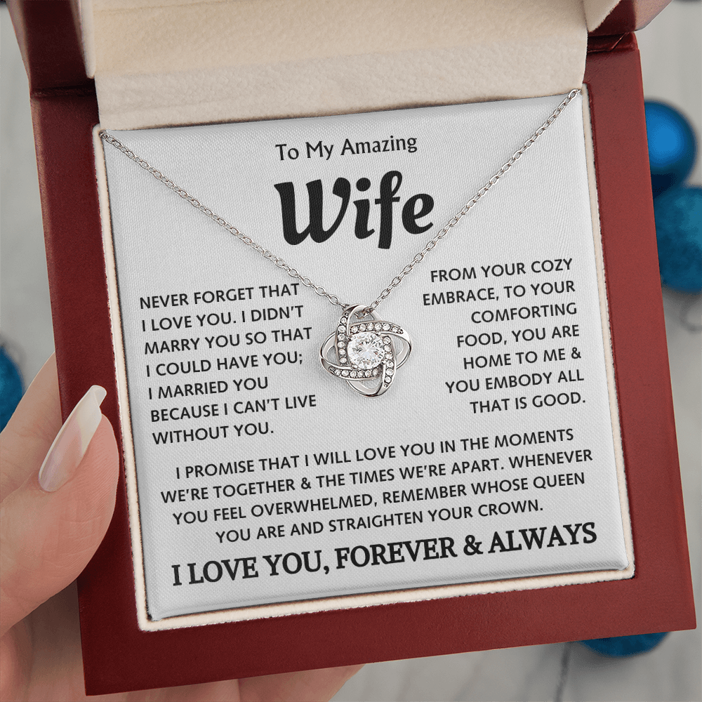 To My Amazing Wife - Love Knot Gift Set - TJ129