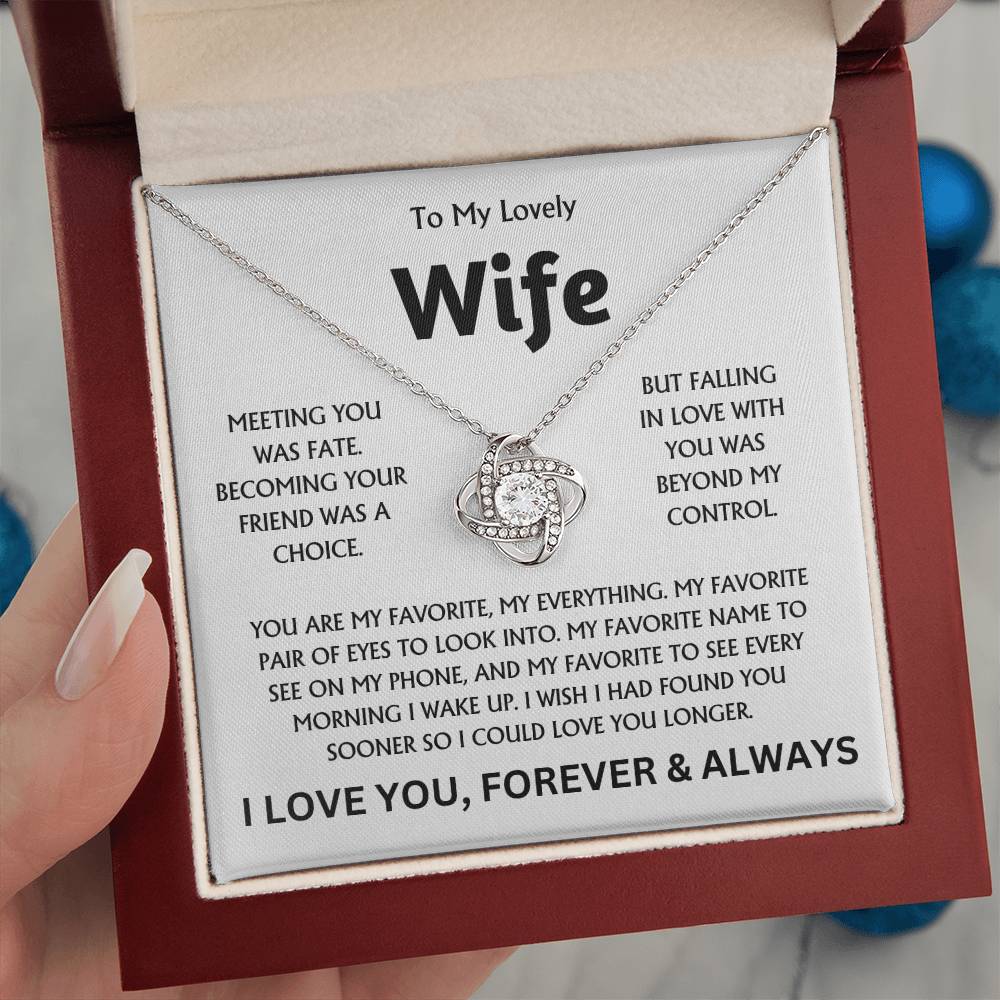 To My Lovely Wife - Love Knot Gift Set - TJ131