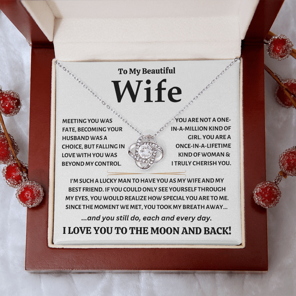 To My Beautiful Wife - Love Knot Gift Set - TJ124