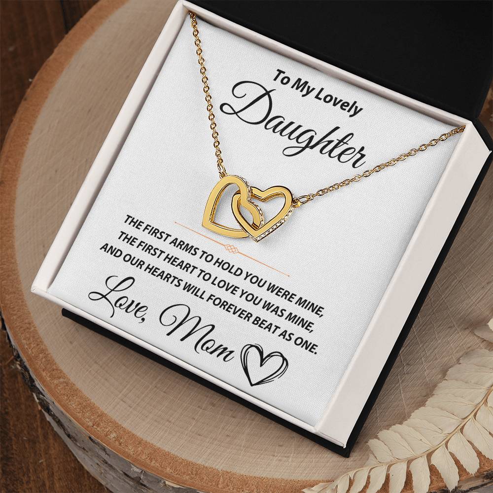 To My Lovely Daughter - Interlocking Hearts Gift Set - TJ100