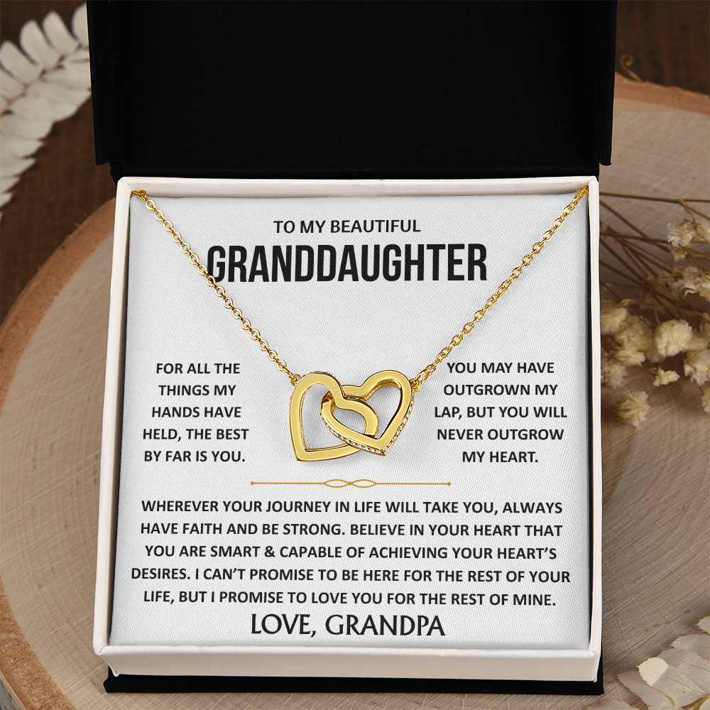 To My Beautiful Granddaughter - Interlocking Hearts Gift Set - TJ193