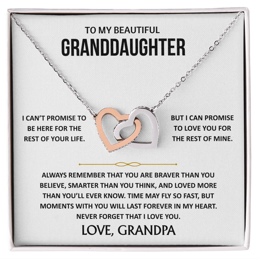 To My Beautiful Granddaughter - Interlocking Hearts Gift Set - TJ189