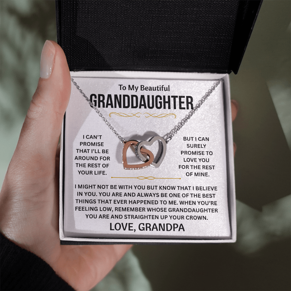 To My Beautiful Granddaughter - Interlocking Hearts Premium Gift Set - TJ191
