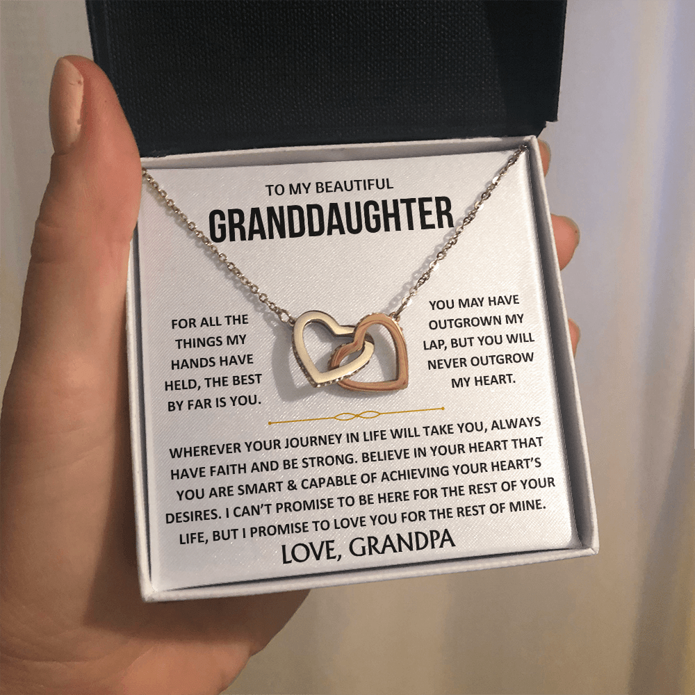 To My Beautiful Granddaughter - Interlocking Hearts Gift Set - TJ193