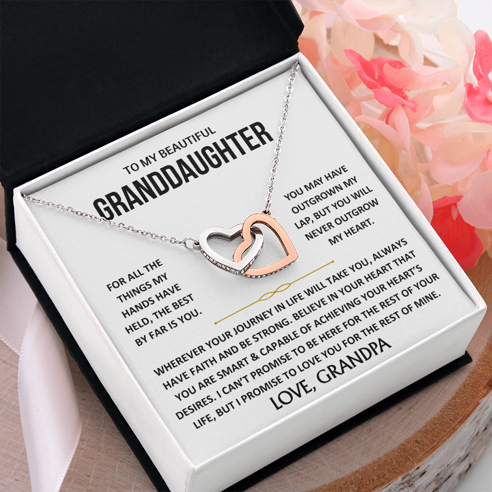 To My Beautiful Granddaughter - Interlocking Hearts Gift Set - TJ193