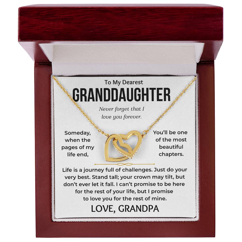 To My Dearest Granddaughter - Interlocking Hearts Gift Set - TJ198