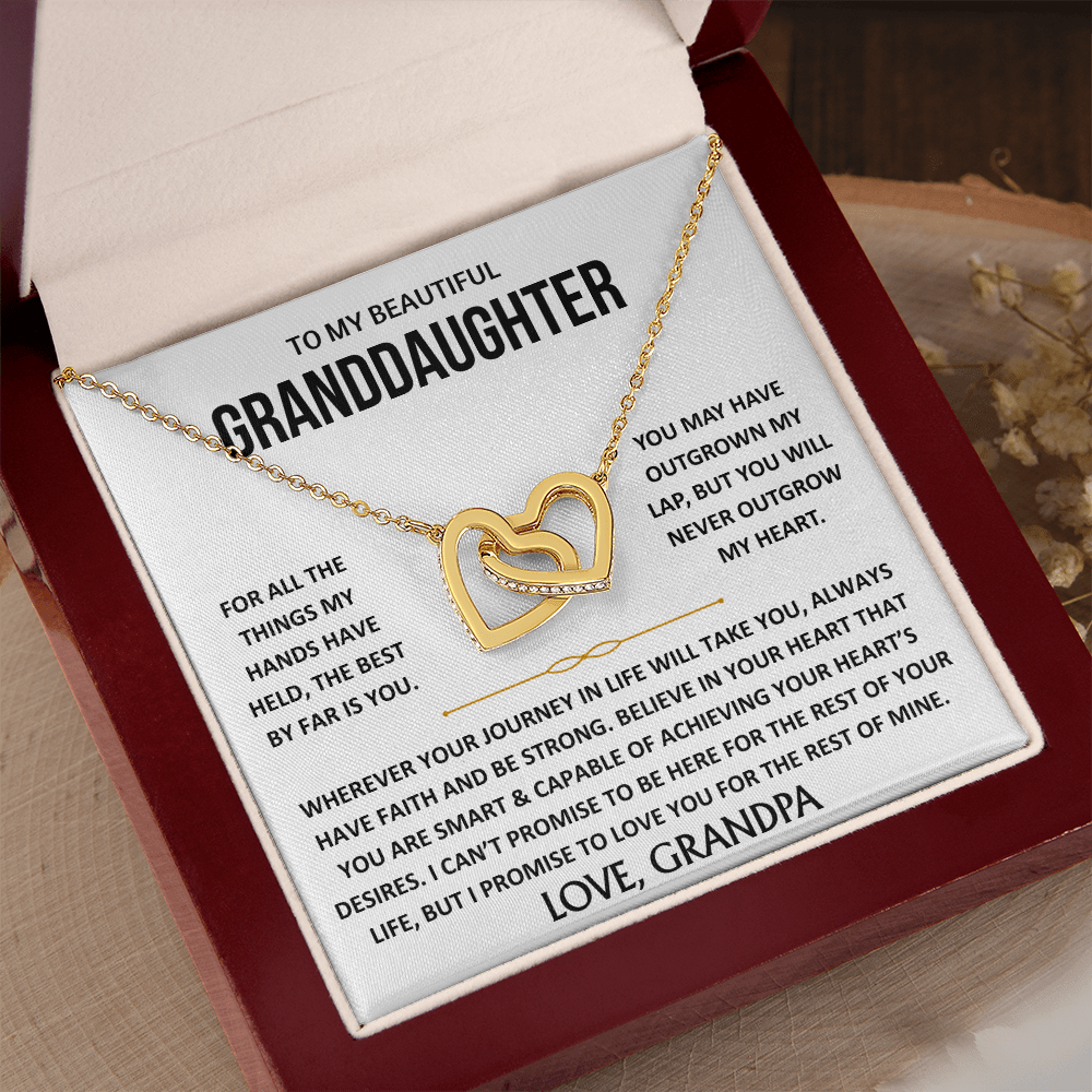 To My Beautiful Granddaughter - Interlocking Hearts Gift Set - TJ193