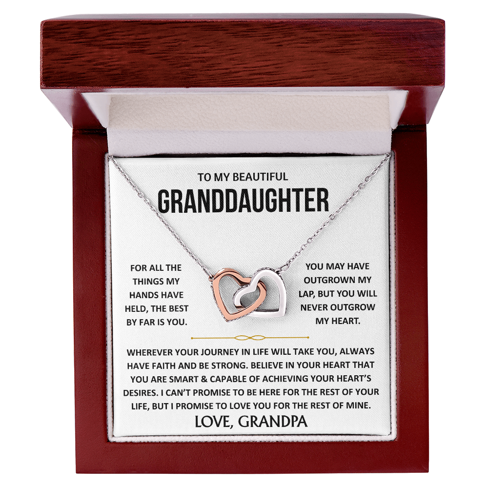 To My Beautiful Granddaughter - Interlocking Hearts Gift Set - TJ193
