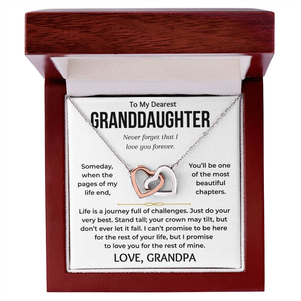 To My Dearest Granddaughter - Interlocking Hearts Gift Set - TJ198