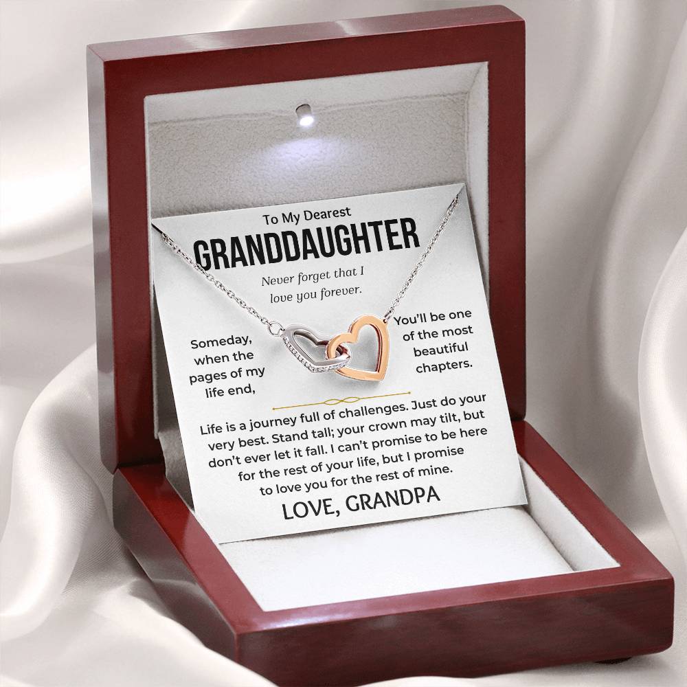 To My Dearest Granddaughter - Interlocking Hearts Gift Set - TJ198