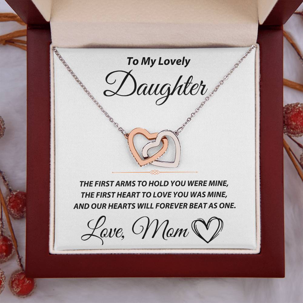 To My Lovely Daughter - Interlocking Hearts Gift Set - TJ100