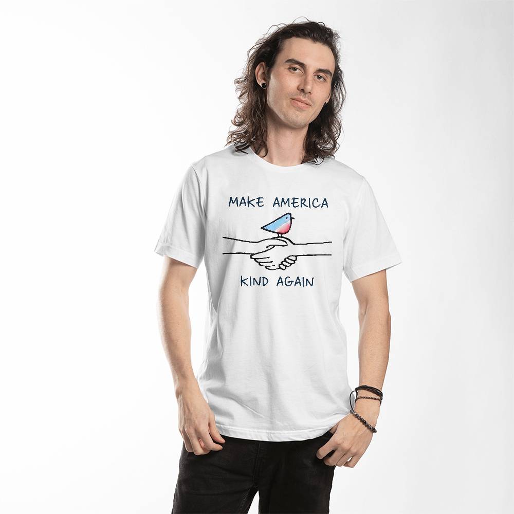 Make America Kind Again - White T-Shirt - TJ033