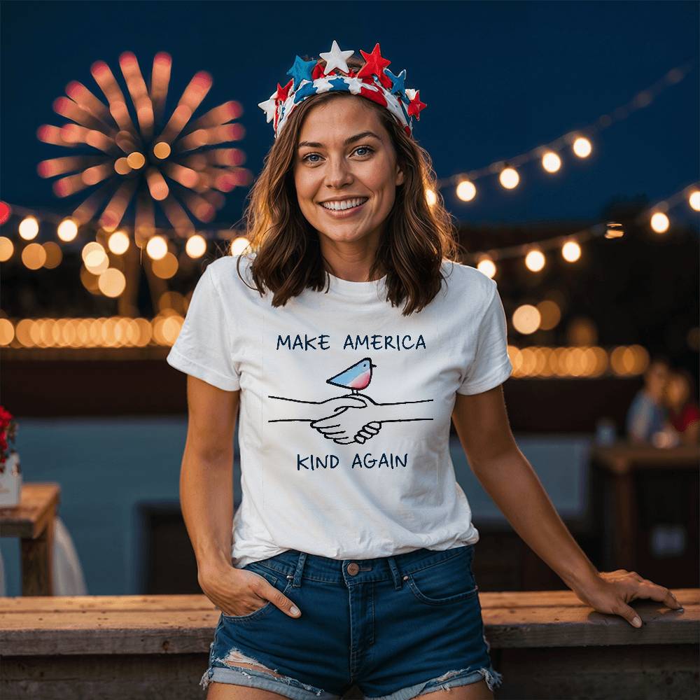 Make America Kind Again - White T-Shirt - TJ033