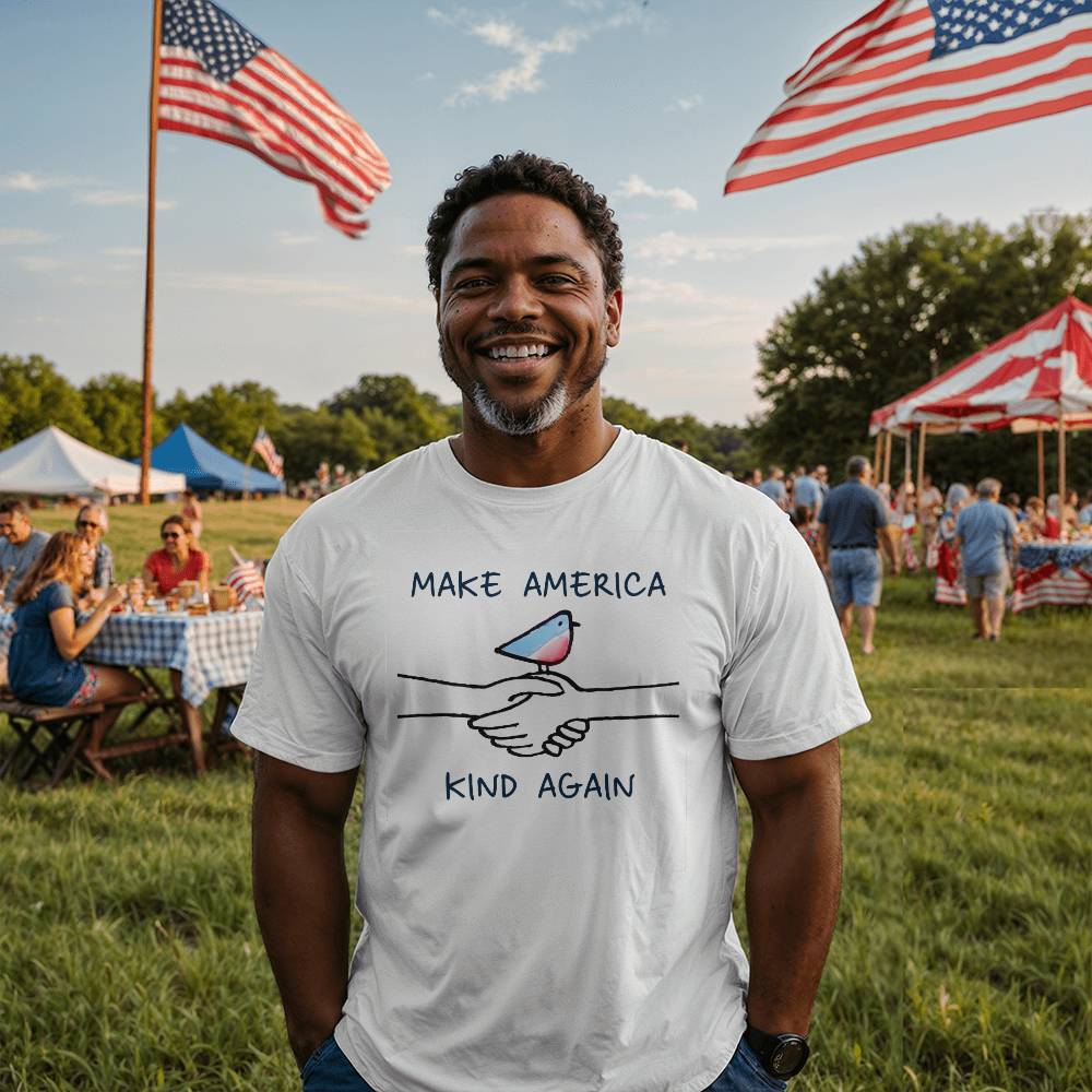 Make America Kind Again - White T-Shirt - TJ033