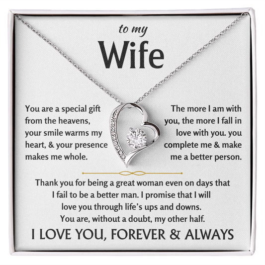 To My Wife - Forever Love Necklace - TJ159