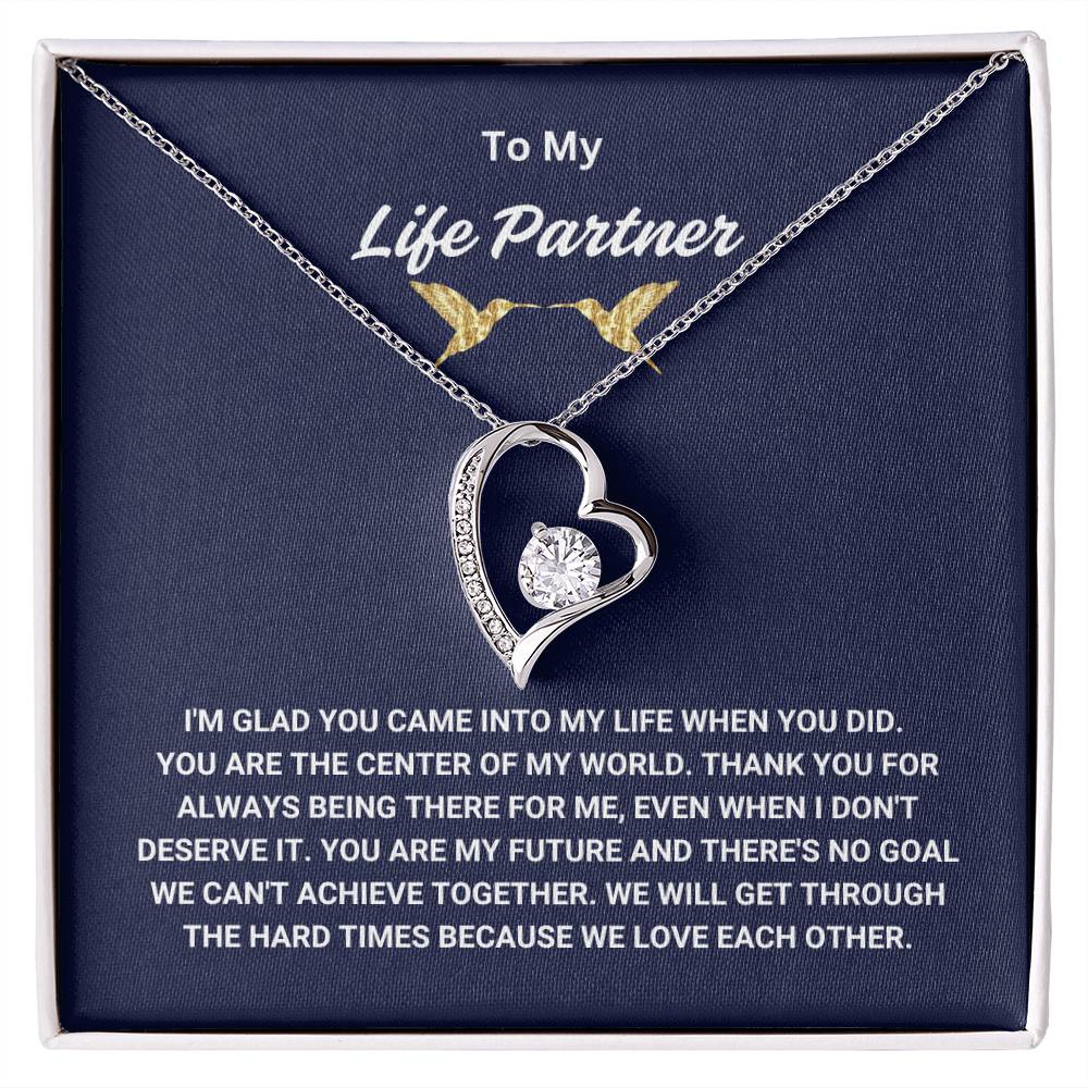 To My Life Partner - Forever Love Necklace - TJ006