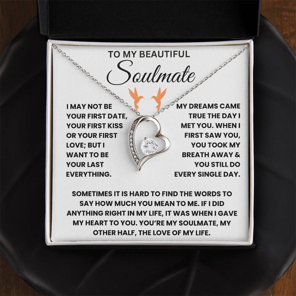 To My Beautiful Soulmate - Forever Love Necklace Gift Set - TJ044