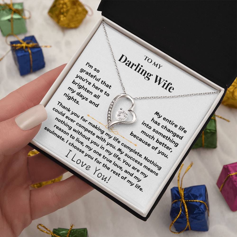 To My Darling Wife - Forever Love Necklace - TJ009