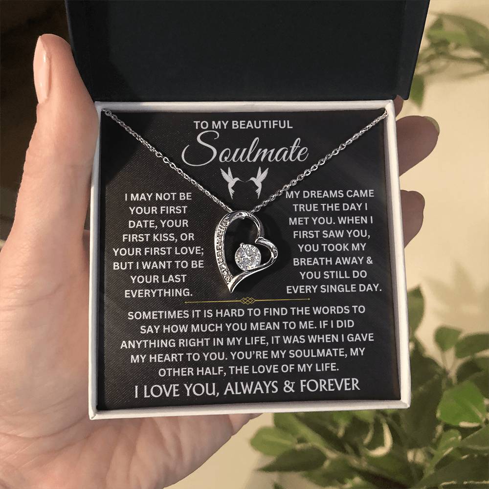 To My Beautiful Soulmate - Forever Love Necklace Gift Set - TJ044V2