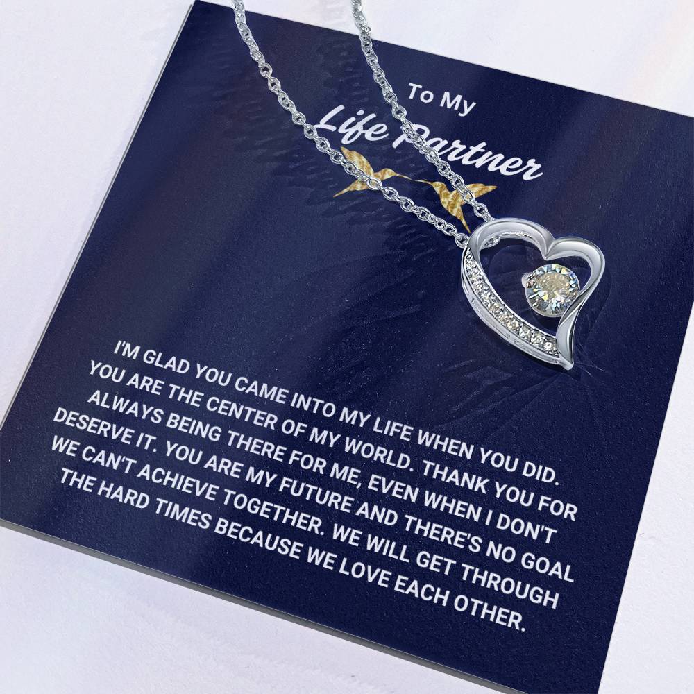 To My Life Partner - Forever Love Necklace - TJ006