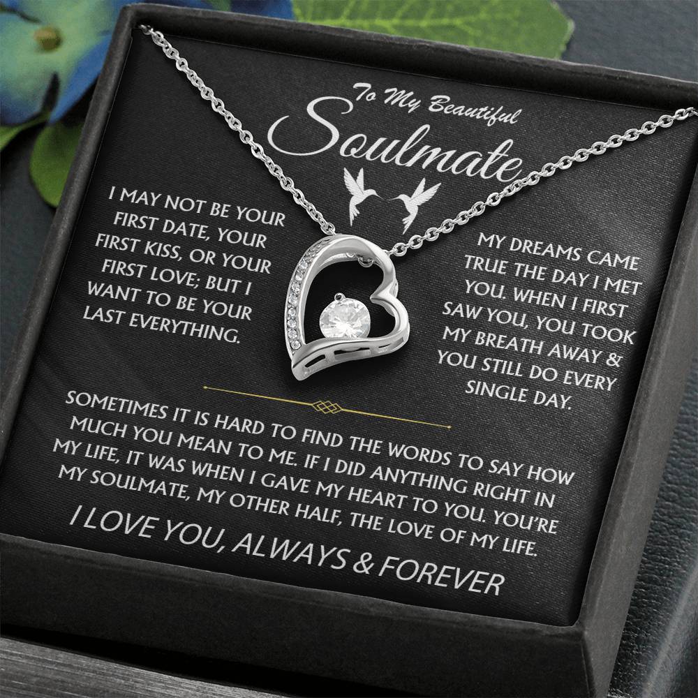 To My Beautiful Soulmate - Forever Love Necklace Gift Set - TJ044V5