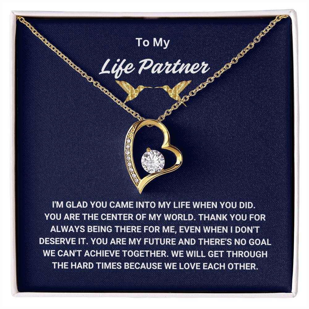 To My Life Partner - Forever Love Necklace - TJ006
