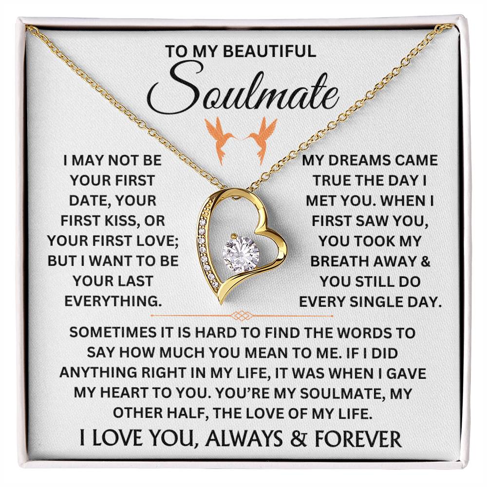 To My Beautiful Soulmate - Forever Love Necklace Gift Set - TJ044V3