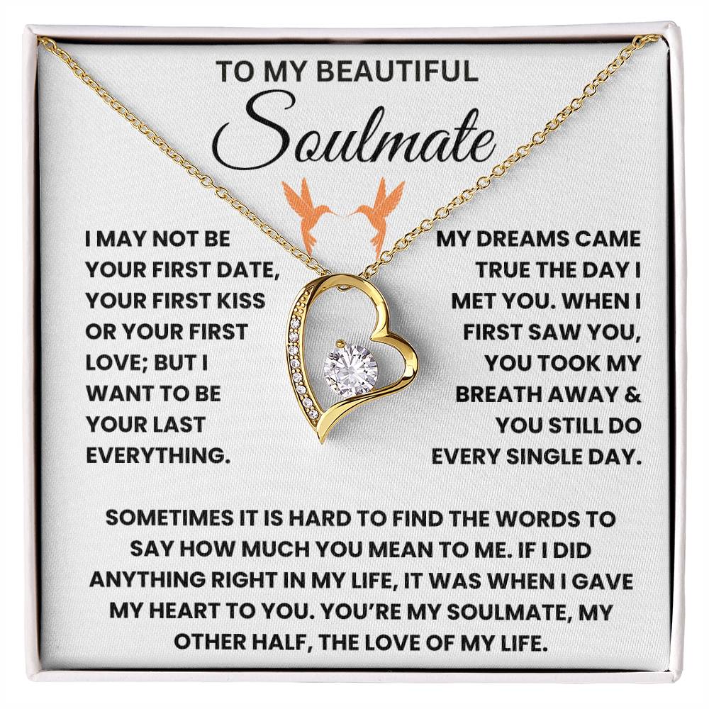 To My Beautiful Soulmate - Forever Love Necklace Gift Set - TJ044