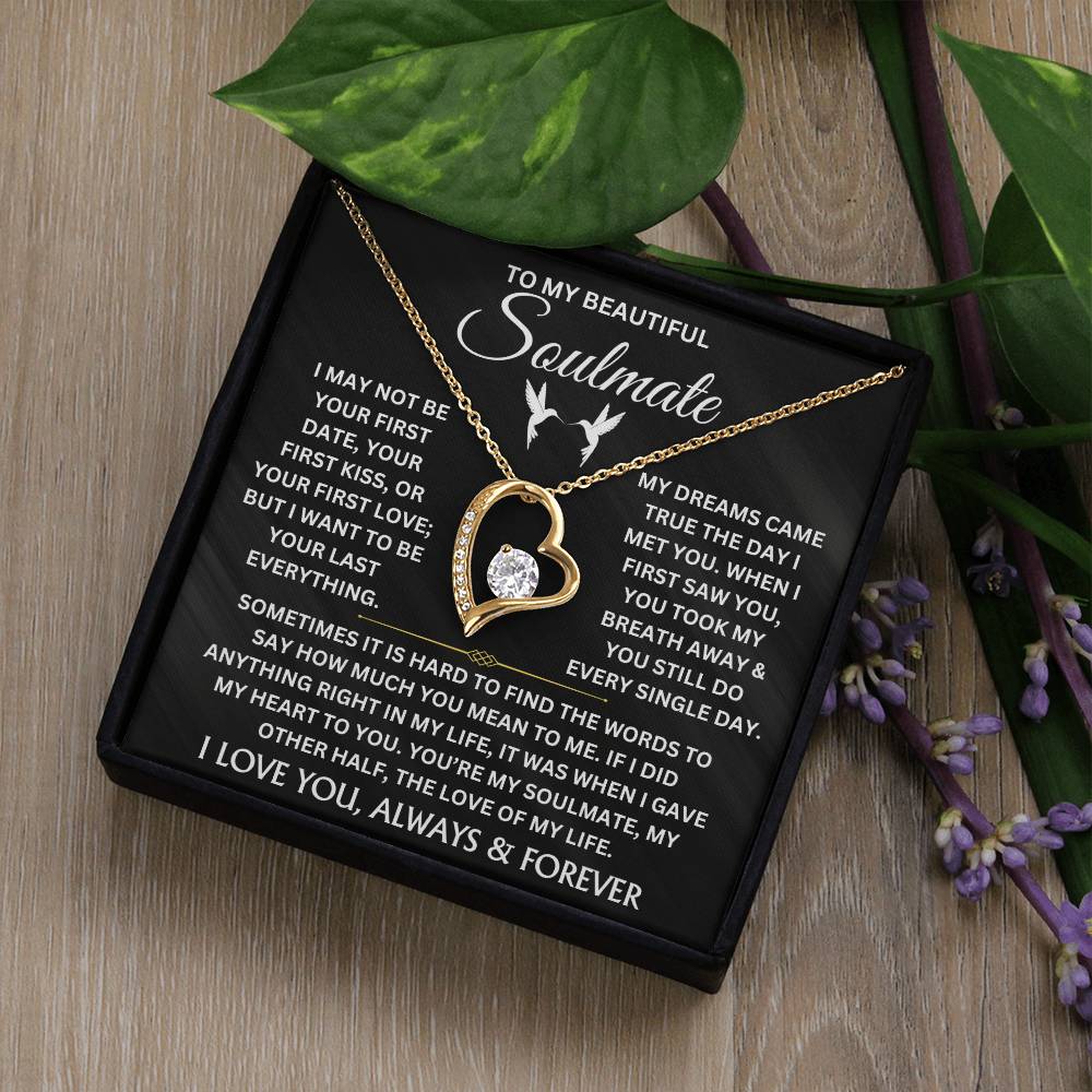 To My Beautiful Soulmate - Forever Love Necklace Gift Set - TJ044V2
