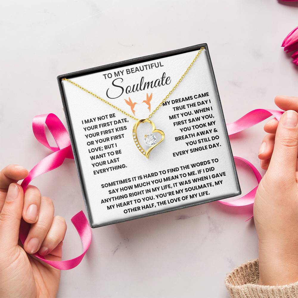 To My Beautiful Soulmate - Forever Love Necklace Gift Set - TJ044