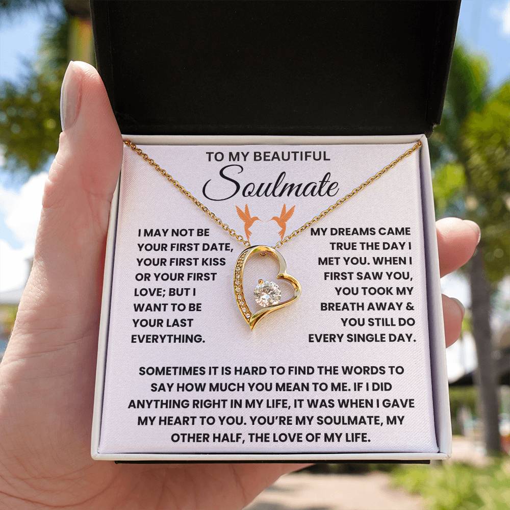 To My Beautiful Soulmate - Forever Love Necklace Gift Set - TJ044
