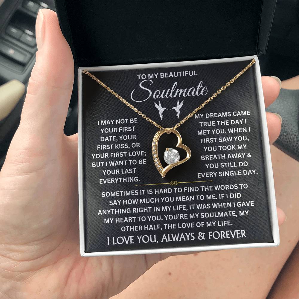 To My Beautiful Soulmate - Forever Love Necklace Gift Set - TJ044V2