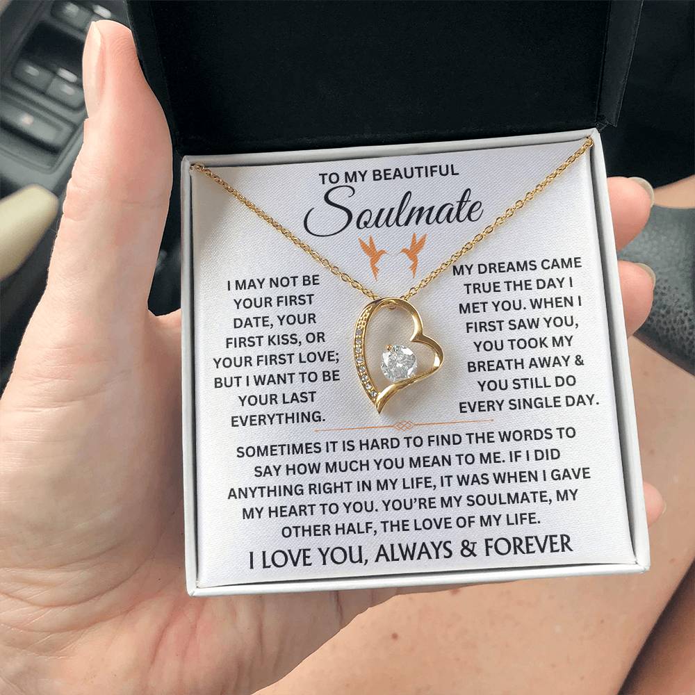 To My Beautiful Soulmate - Forever Love Necklace Gift Set - TJ044V3