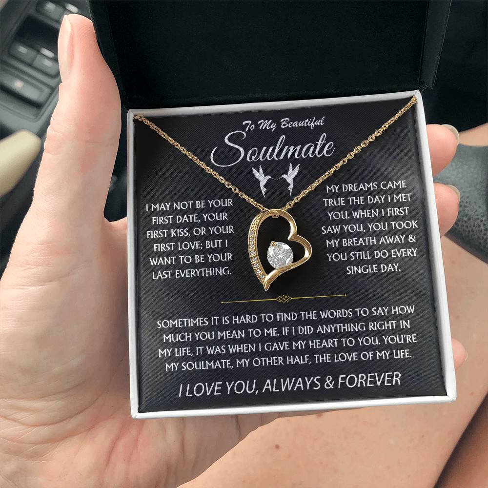 To My Beautiful Soulmate - Forever Love Necklace Gift Set - TJ044V5
