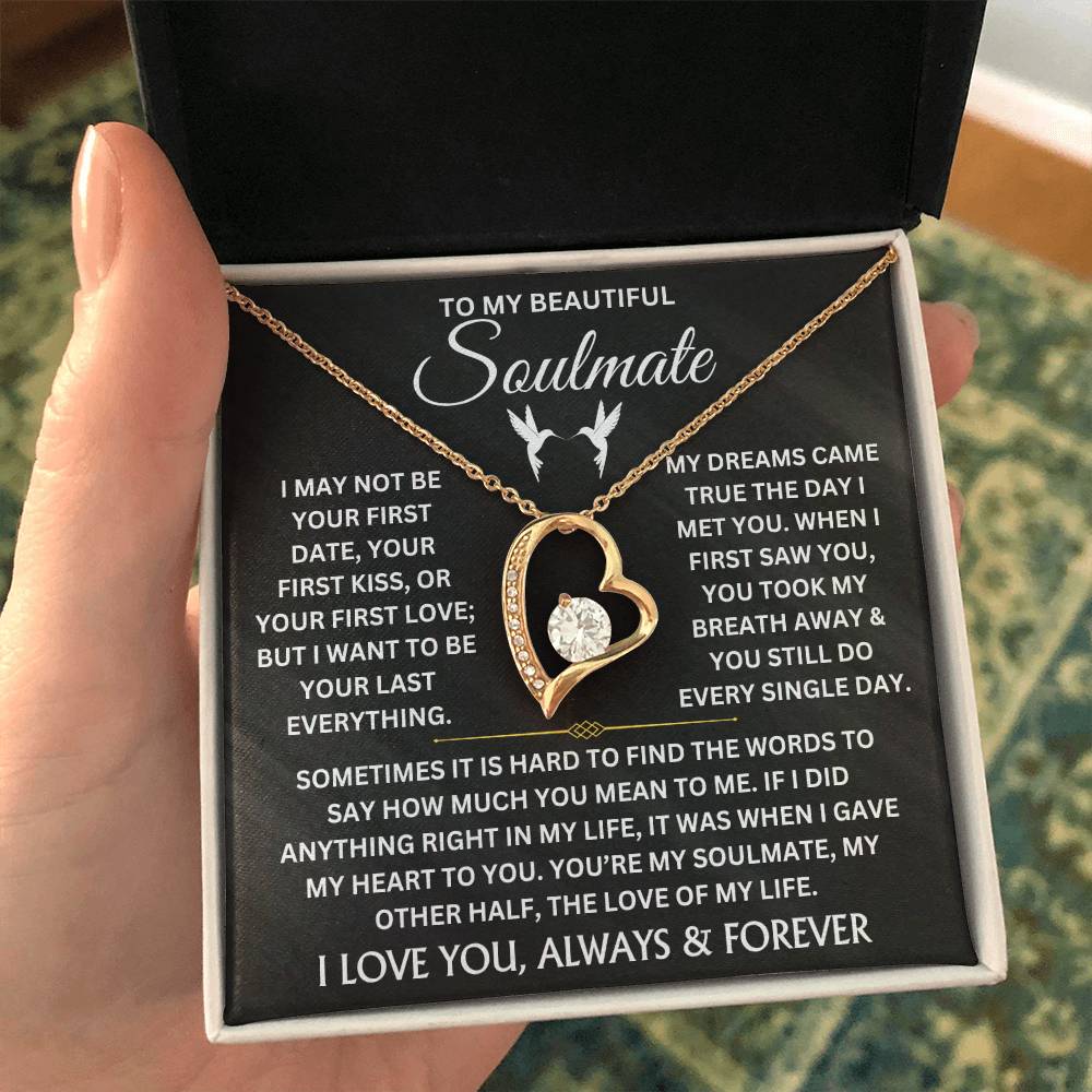 To My Beautiful Soulmate - Forever Love Necklace Gift Set - TJ044V2