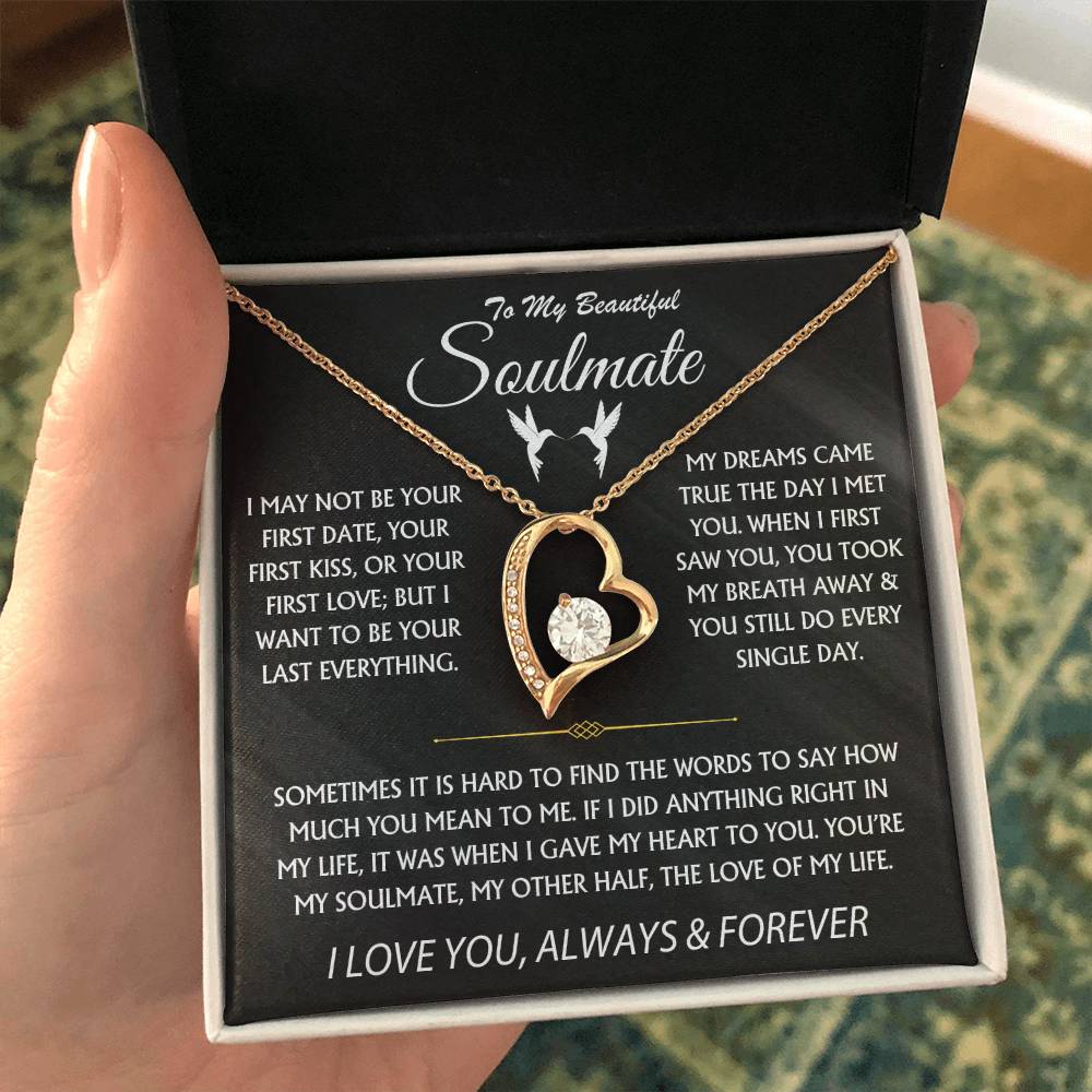 To My Beautiful Soulmate - Forever Love Necklace Gift Set - TJ044V5