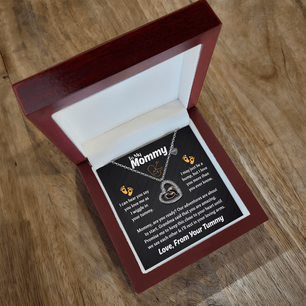 To My Mommy - Baby Feet Heart Gift Set For Future Moms - TJ173