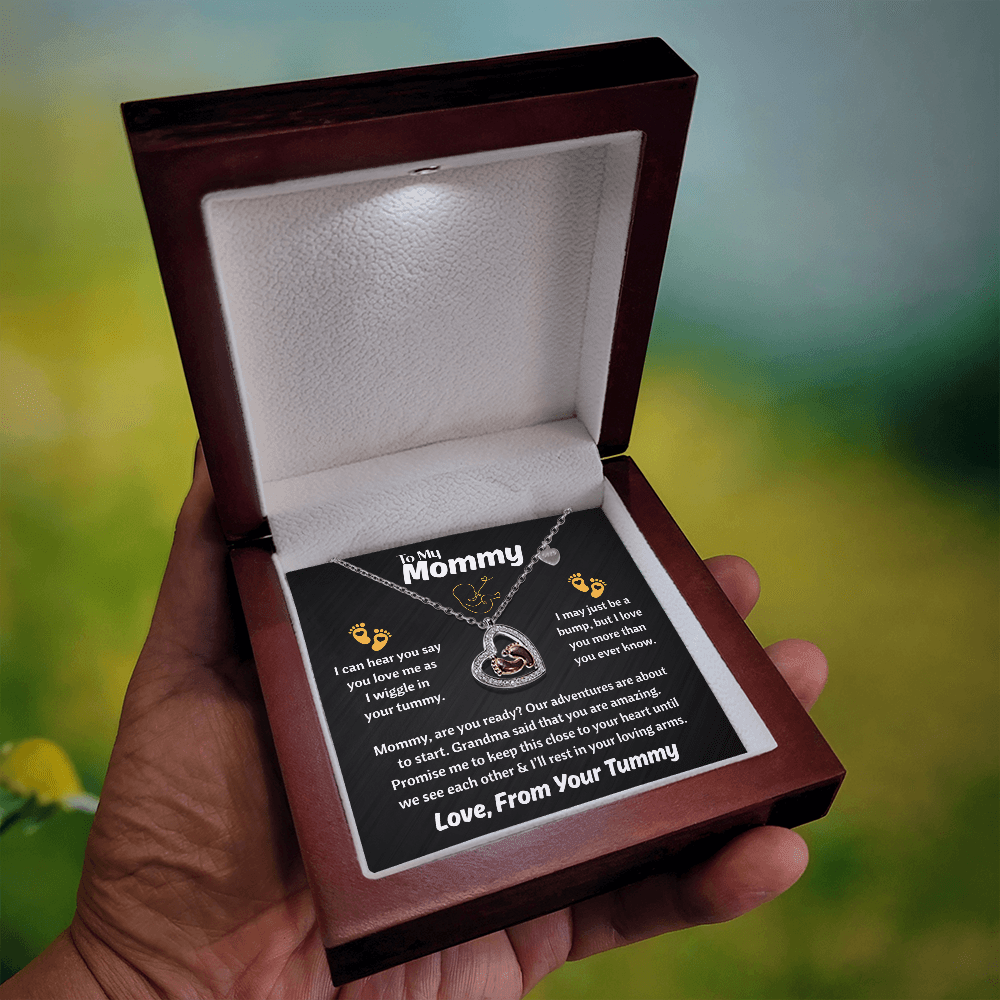 To My Mommy - Baby Feet Heart Gift Set For Future Moms - TJ173