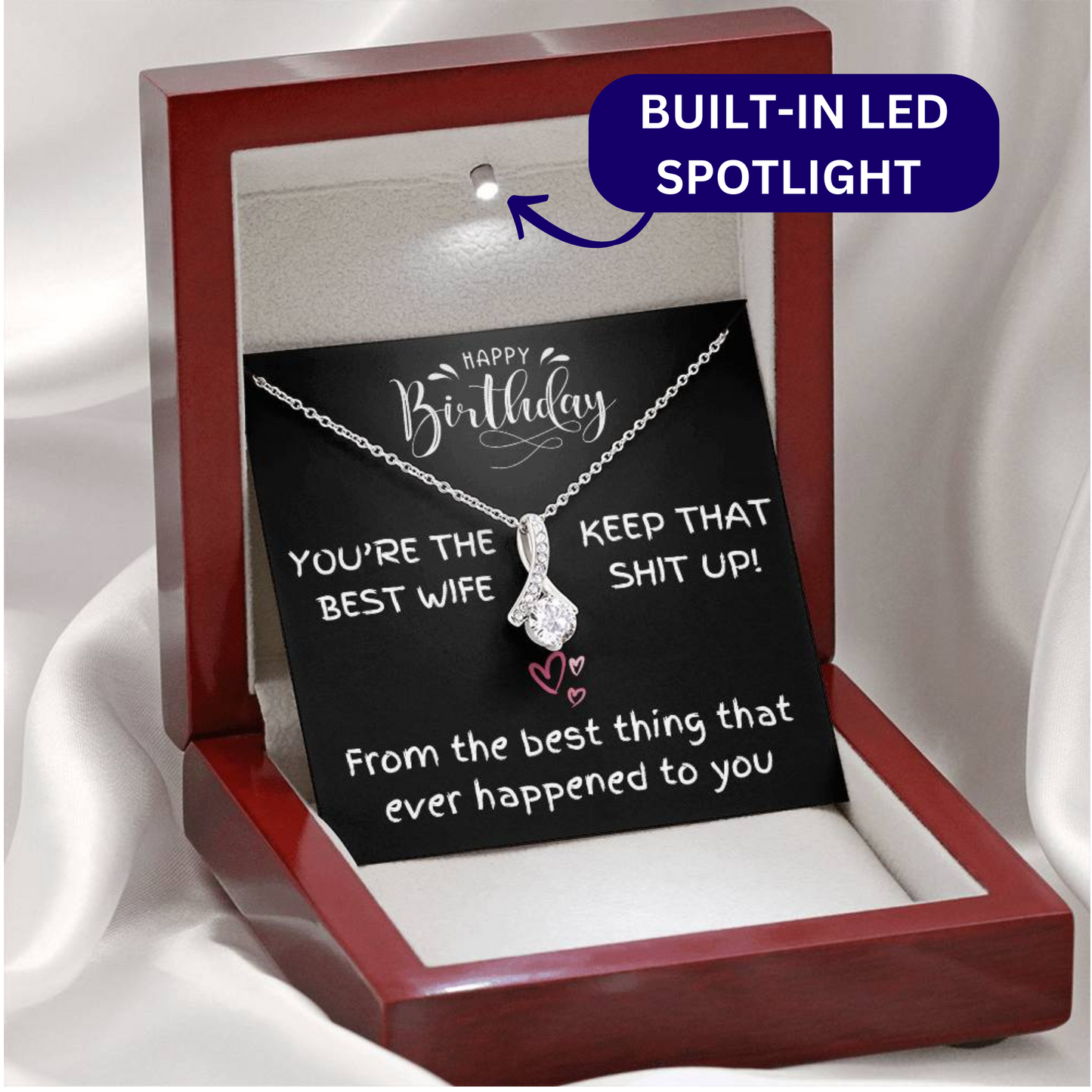 You're The Best Wife [Birthday Edition] - Alluring Beauty Necklace Gift Set -TJ037