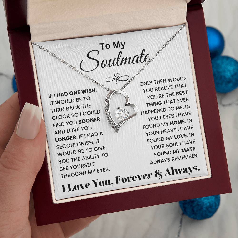 To My Soulmate - Forever Love Necklace Gift Set - TJ025