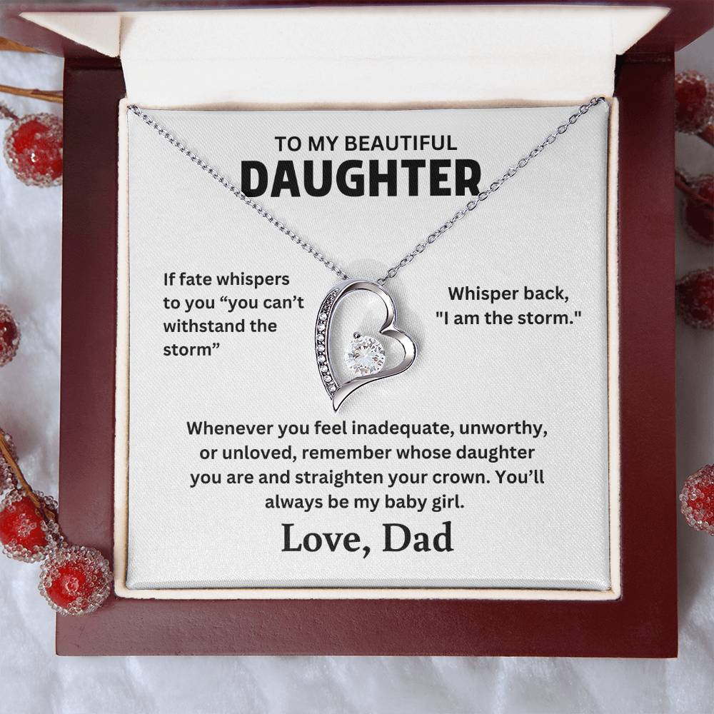 To My Daughter - Forever Love Necklace Gift Set - TJ063