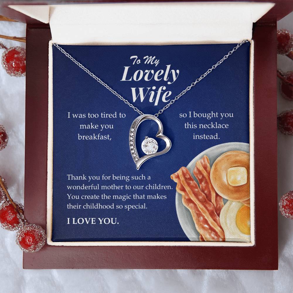 To My Lovely Wife - Forever Love Necklace Gift Set - TJ066