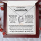 To My Beautiful Soulmate - Necklace Gift Set - TJ301 Personalized