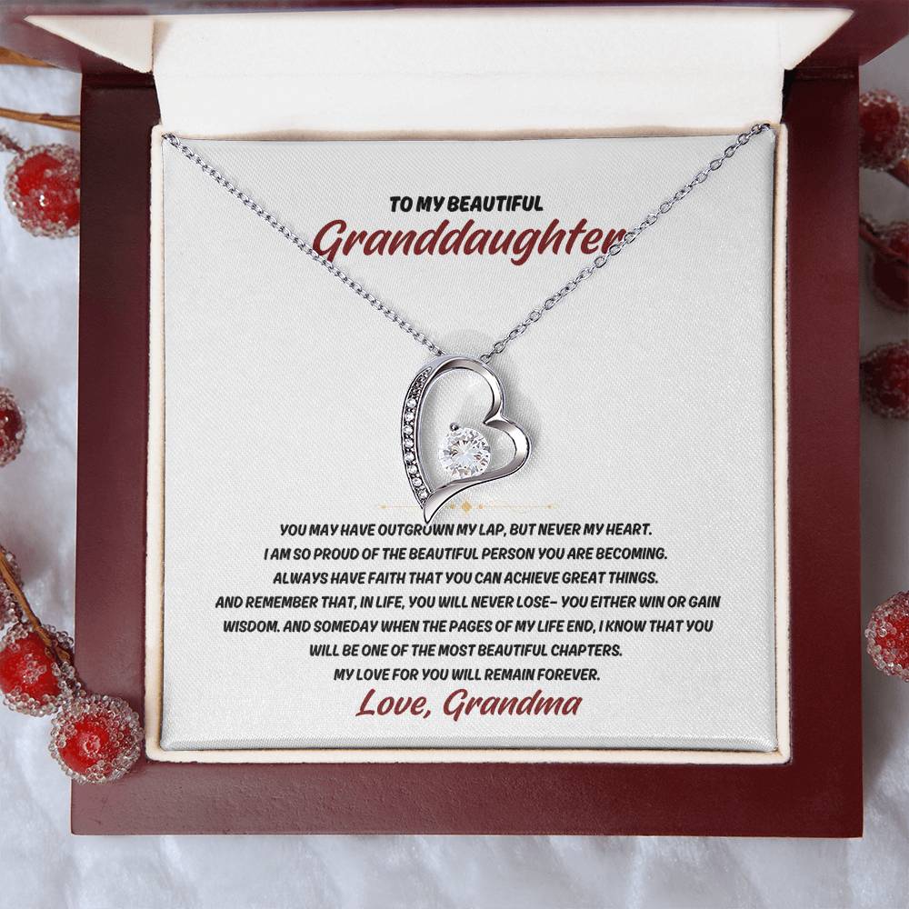 To my Granddaugther, From Grandma - Forever Love Necklace SP005