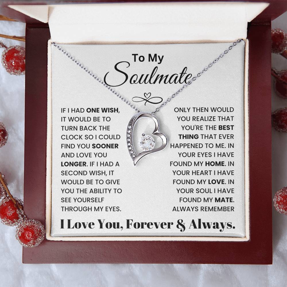 To My Soulmate - Forever Love Necklace Gift Set - TJ025