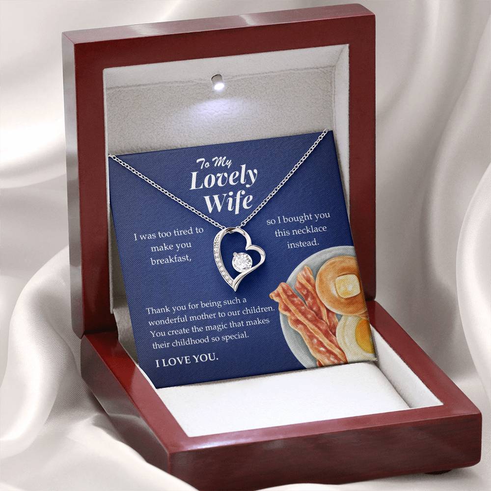 To My Lovely Wife - Forever Love Necklace Gift Set - TJ066