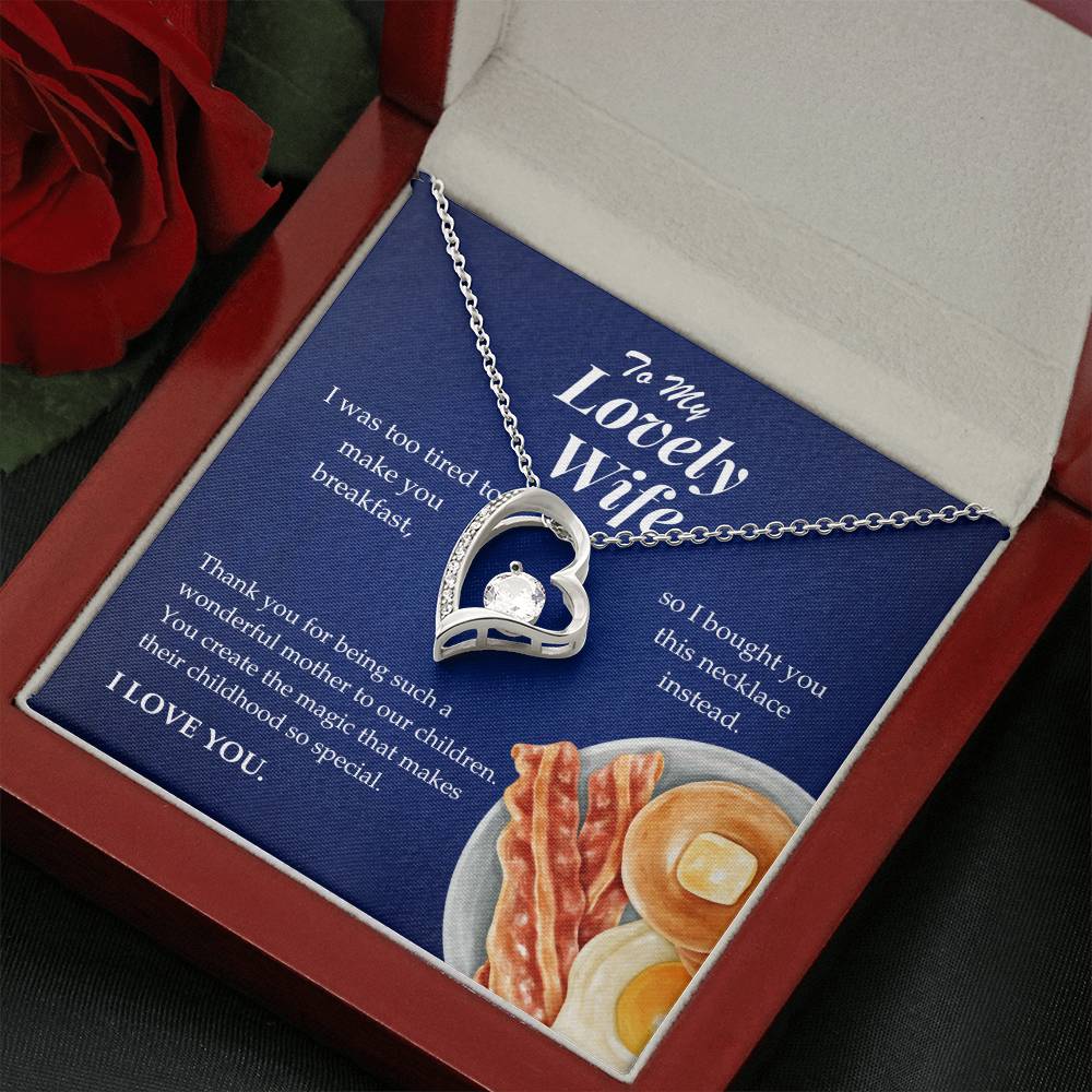 To My Lovely Wife - Forever Love Necklace Gift Set - TJ066