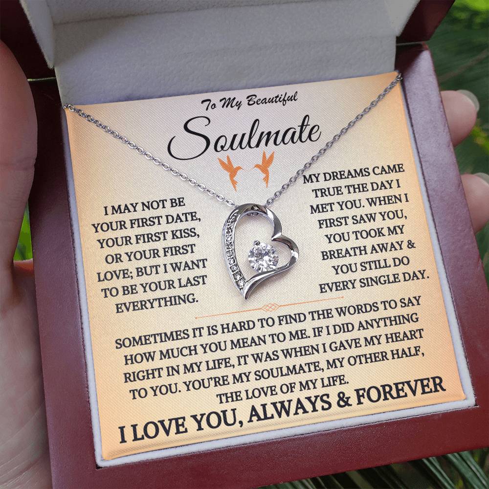 To My Beautiful Soulmate - Forever Love Necklace Gift Set - TJ044V4P